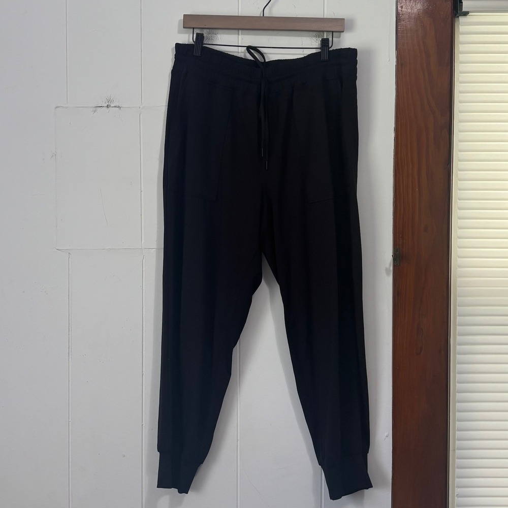 Lou &‎ Grey Black High Rise Drawstring Jogger Pants Womens XL Recycled Polyester